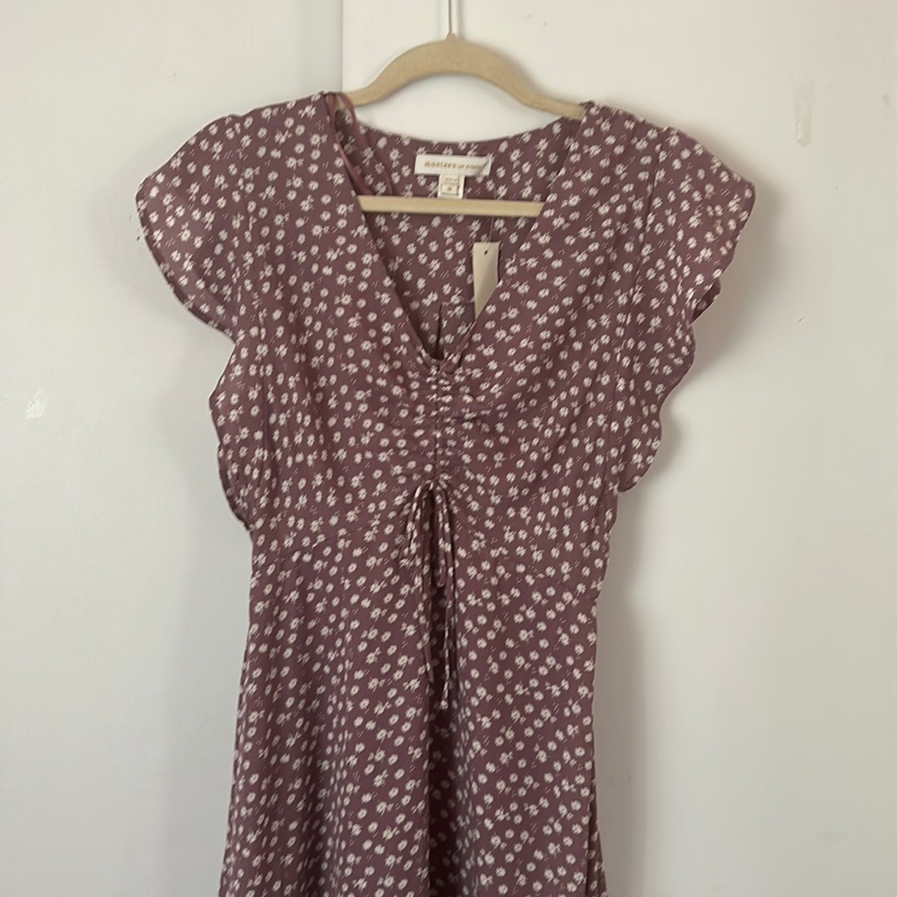 Purple flowered dress
